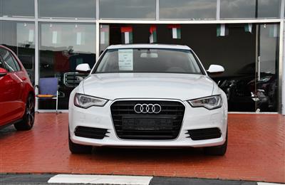 AUDI A6 MODEL 2015 - WHITE - 30,000 KM - V6 - GCC 