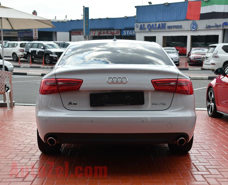 AUDI A6 MODEL 2015 - WHITE - 30,000 KM - V6 - GCC 