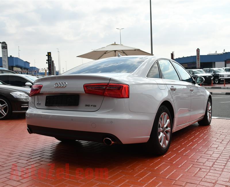 AUDI A6 MODEL 2015 - WHITE - 30,000 KM - V6 - GCC 