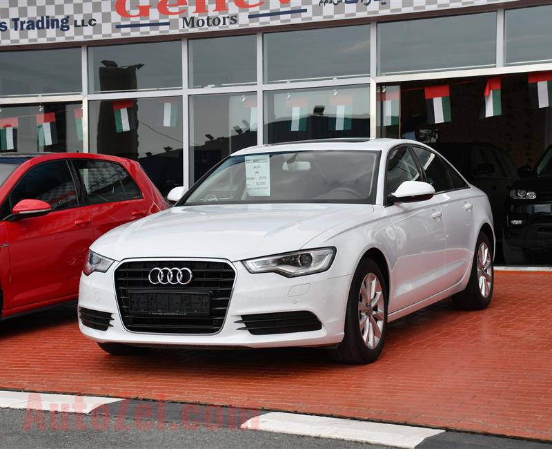 AUDI A6 MODEL 2015 - WHITE - 30,000 KM - V6 - GCC 