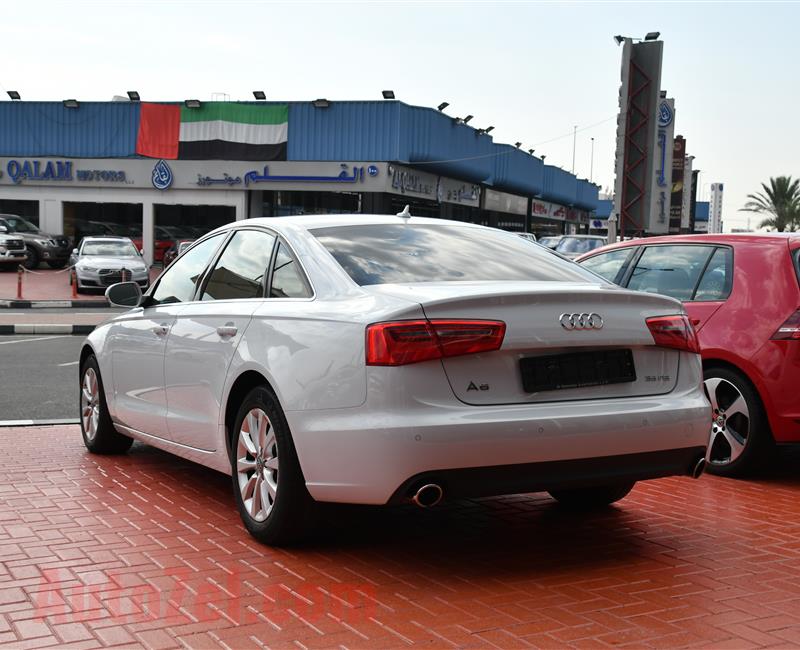 AUDI A6 MODEL 2015 - WHITE - 30,000 KM - V6 - GCC 