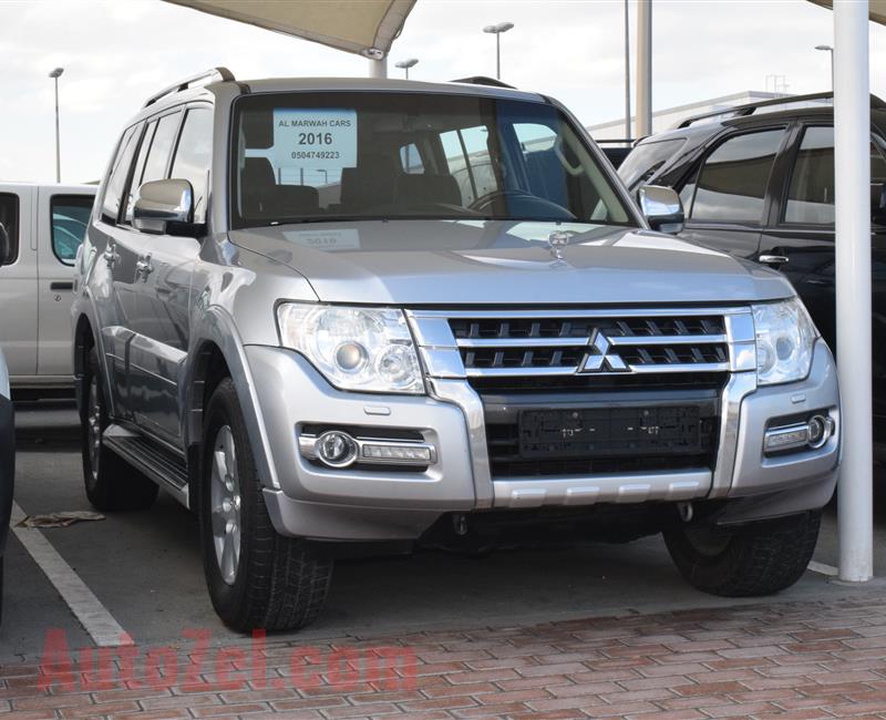 MITSUBISHI PAJERO- 2016- SILVER- 110 000 KM- GCC SPECS