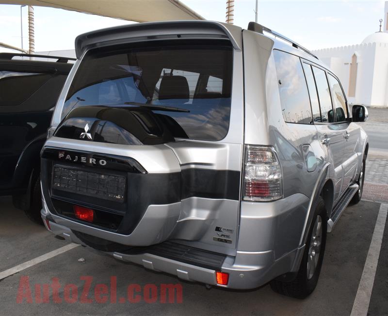 MITSUBISHI PAJERO- 2016- SILVER- 110 000 KM- GCC SPECS