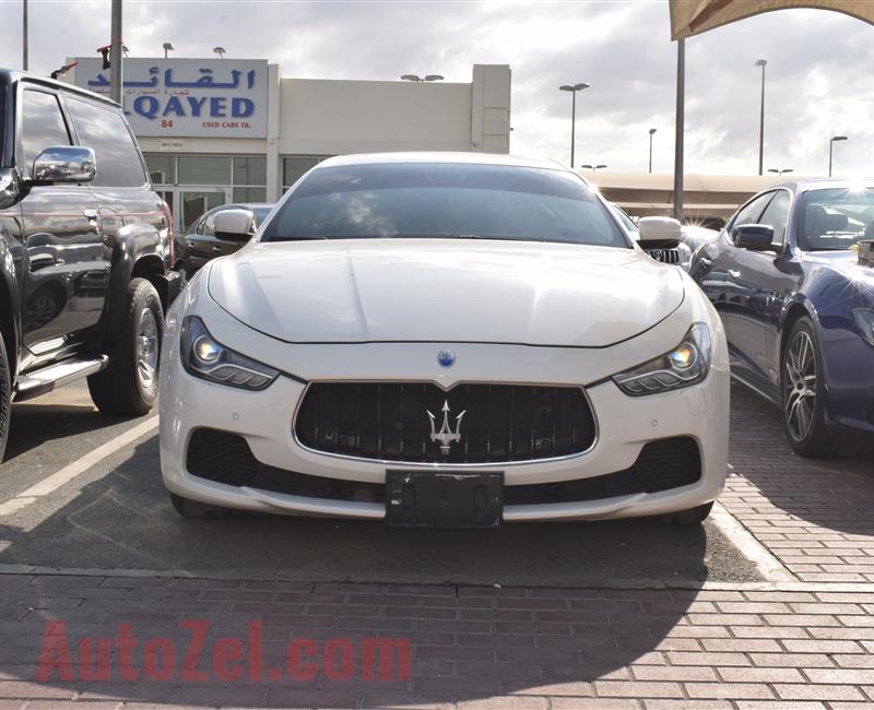 MASERATI GHIBLI- 2015- WHITE- GCC SPECS