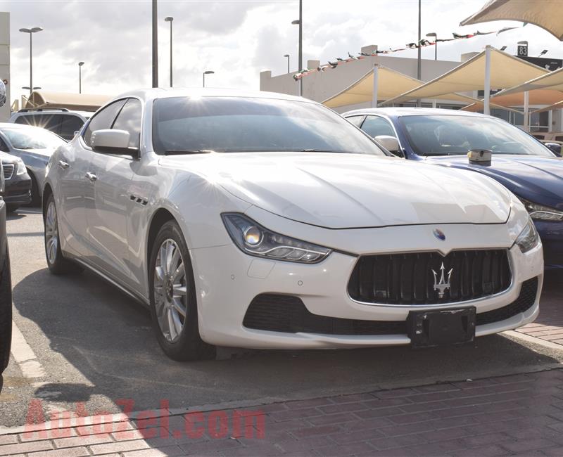 MASERATI GHIBLI- 2015- WHITE- GCC SPECS