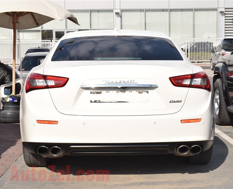 MASERATI GHIBLI- 2015- WHITE- GCC SPECS