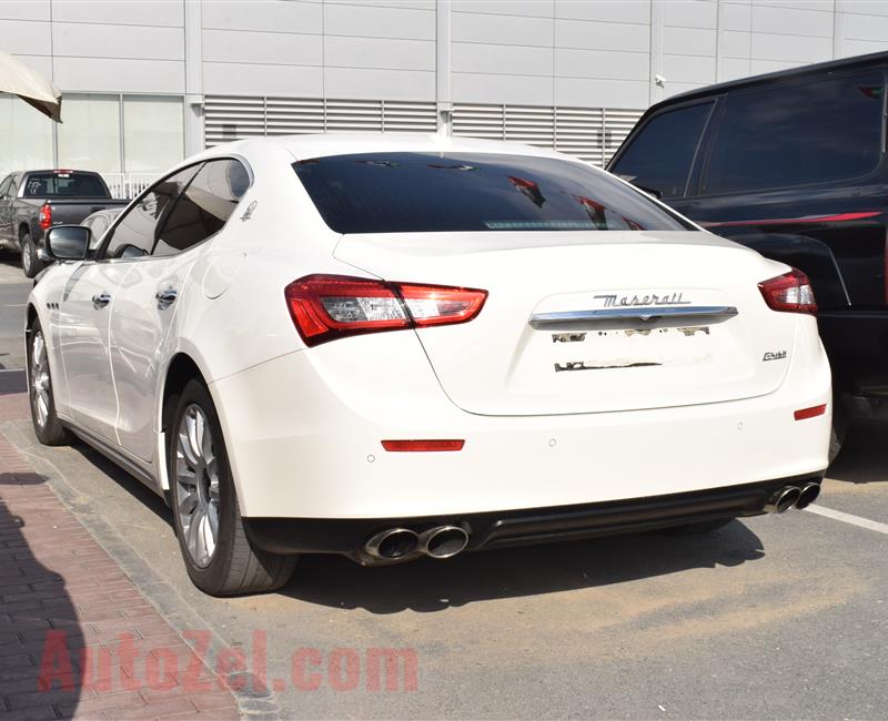 MASERATI GHIBLI- 2015- WHITE- GCC SPECS