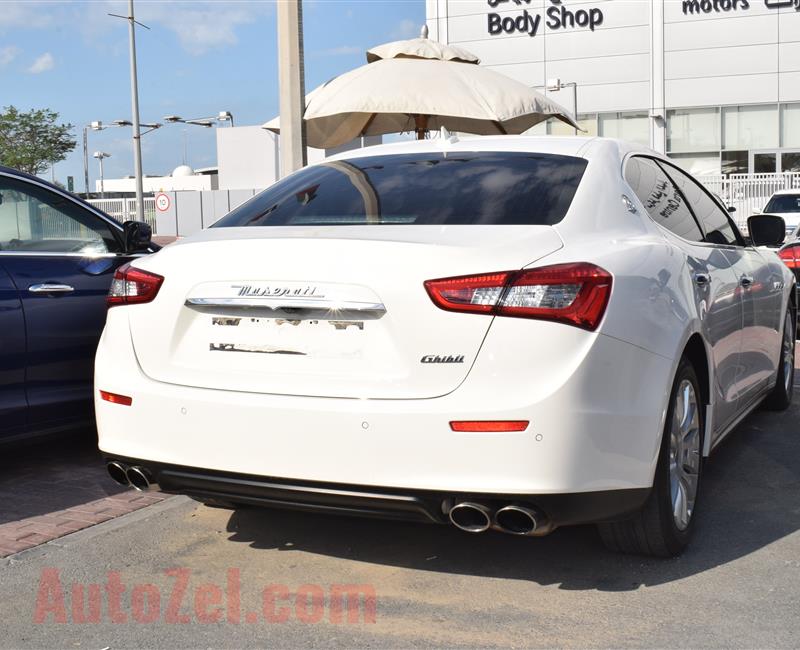 MASERATI GHIBLI- 2015- WHITE- GCC SPECS