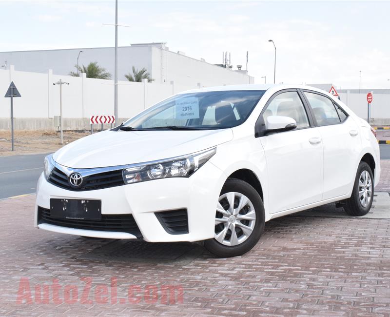 TOYOTA COROLLA SE 1.6- 2016- WHITE- 116 000 KM- GCC SPECS