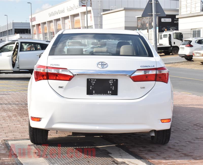 TOYOTA COROLLA SE 1.6- 2016- WHITE- 116 000 KM- GCC SPECS