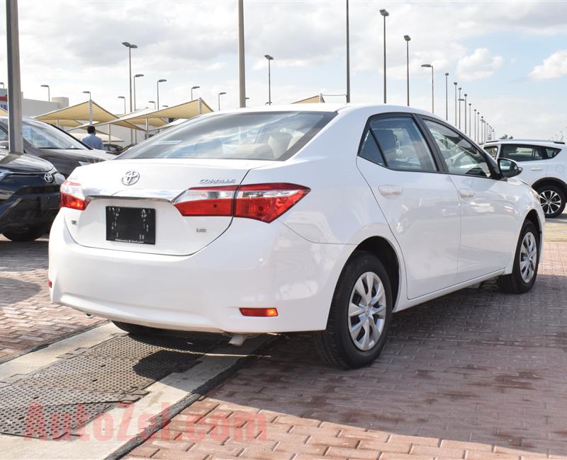 TOYOTA COROLLA SE 1.6- 2016- WHITE- 116 000 KM- GCC SPECS