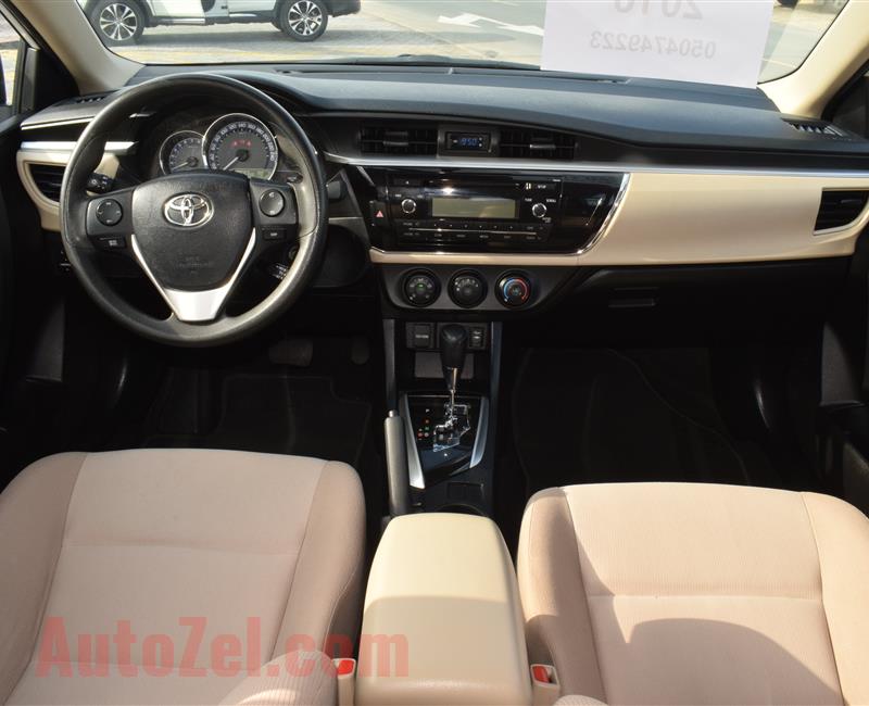 TOYOTA COROLLA SE 1.6- 2016- WHITE- 116 000 KM- GCC SPECS