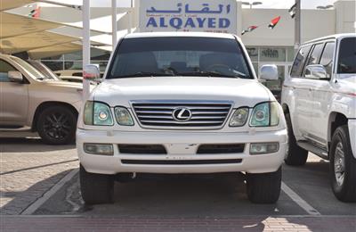 LEXUS LX470- 2004- WHITE- 262 000 KM- GCC