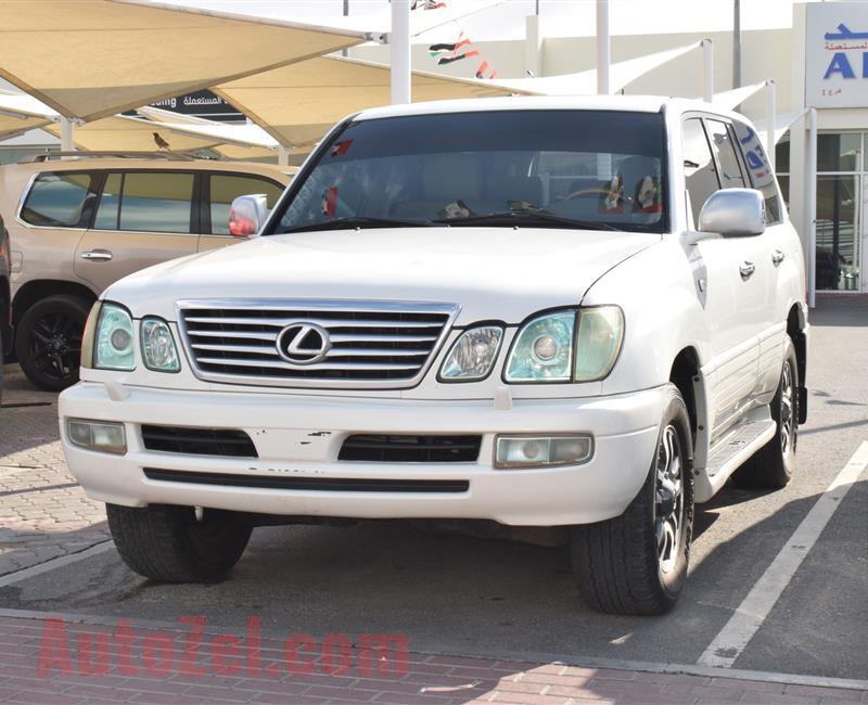 LEXUS LX470- 2004- WHITE- 262 000 KM- GCC