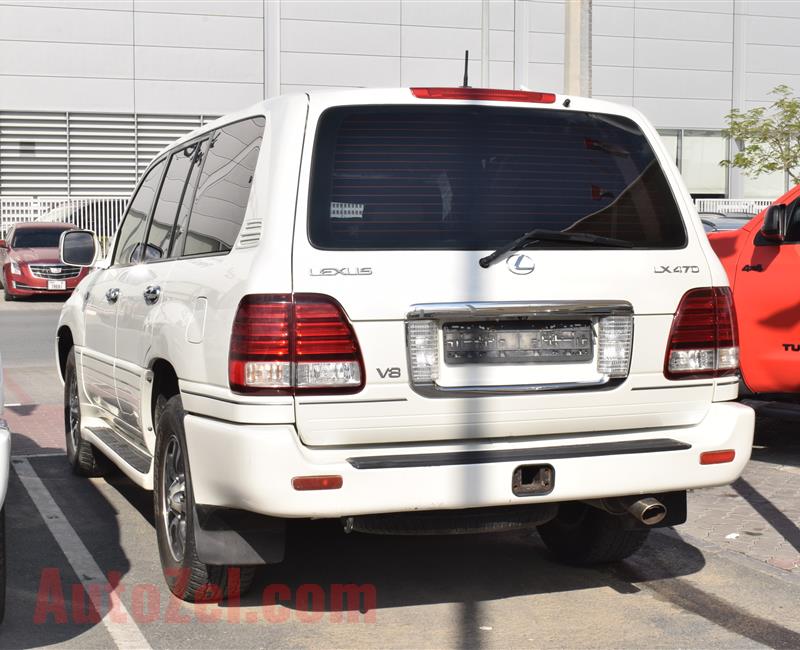 LEXUS LX470- 2004- WHITE- 262 000 KM- GCC