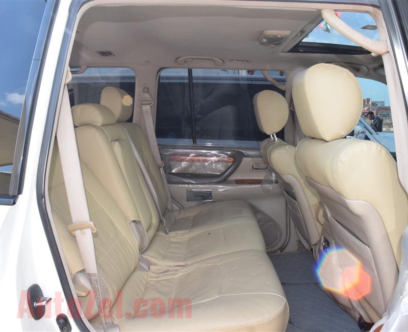 LEXUS LX470- 2004- WHITE- 262 000 KM- GCC