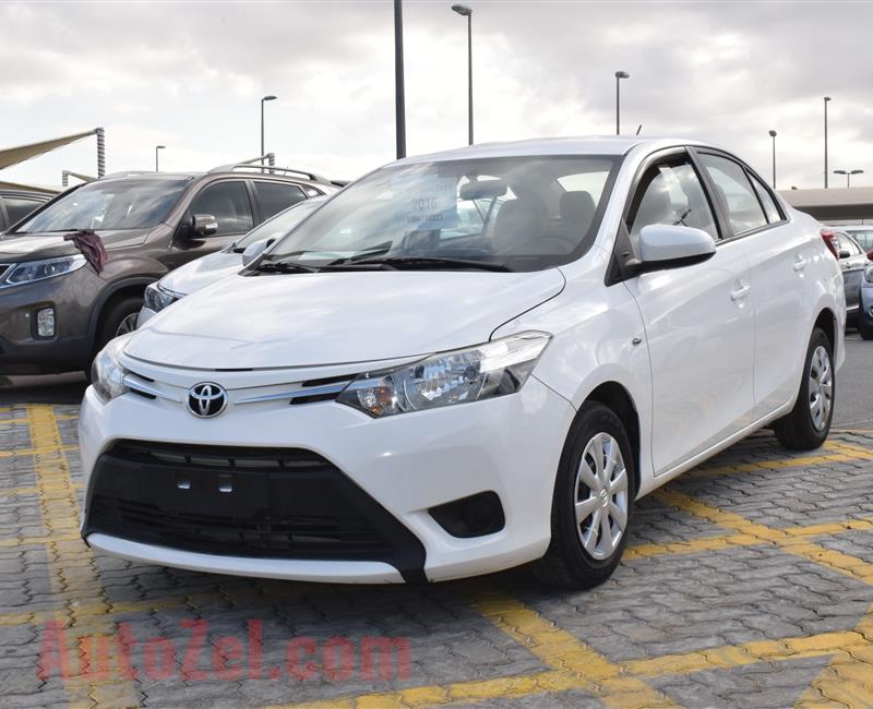 TOYOTA YARIS SE 1.6- 2016- WHITE- 136 000 KM- GCC SPECS