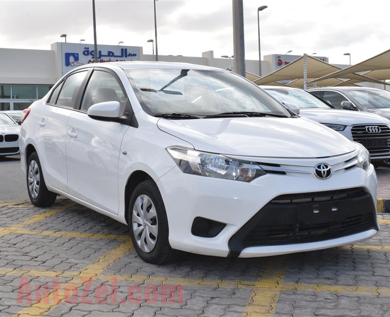 TOYOTA YARIS SE 1.6- 2016- WHITE- 136 000 KM- GCC SPECS