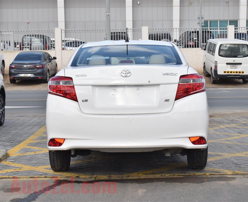 TOYOTA YARIS SE 1.6- 2016- WHITE- 136 000 KM- GCC SPECS