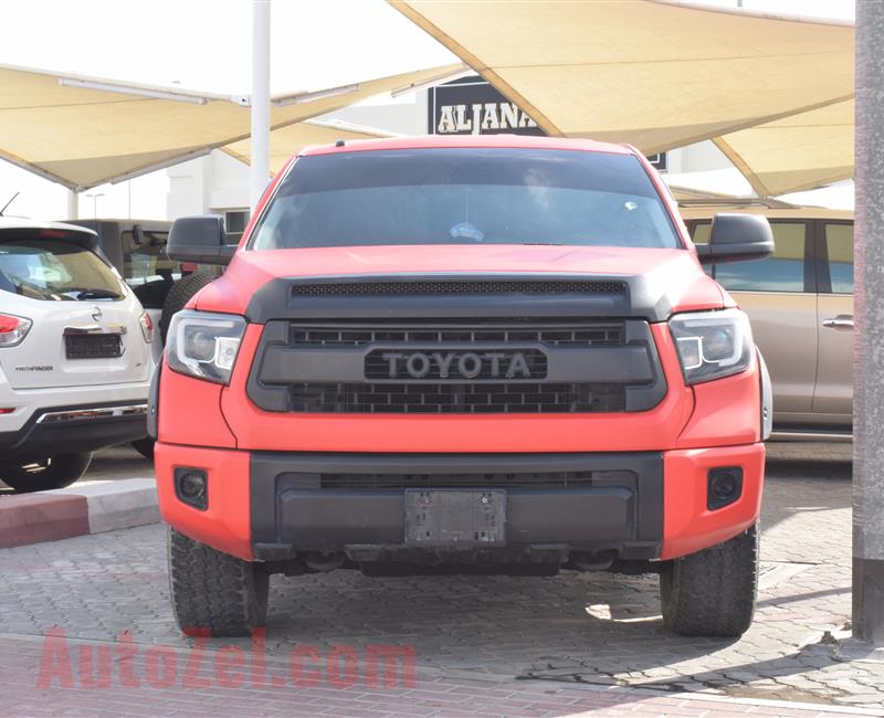 TOYOTA TUNDRA- 2014- RED- 81 000 KM