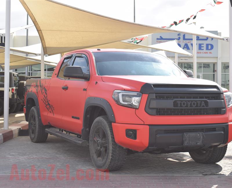 TOYOTA TUNDRA- 2014- RED- 81 000 KM