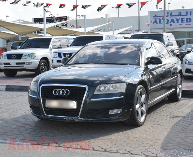 AUDI A8 L- 2008- GREEN- 142 000 KM- GCC