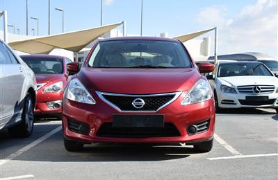 NISSAN TIIDA- 2016- RED- 89 000 KM- GCC SPECS