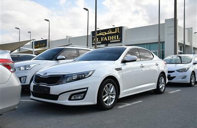 KIA OPTIMA- 2015- WHITE- 210 000 KM- GCC