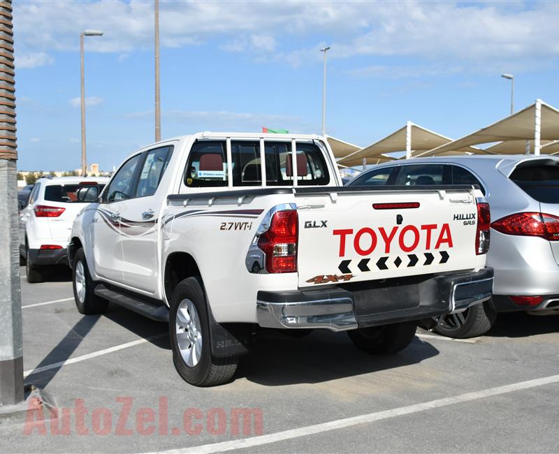 TOYOTA HILUX- 2019- WHITE- 29 000 KM- GCC