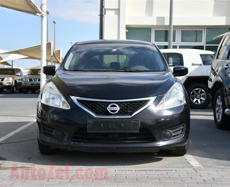 NISSAN TIIDA- 2015- BLACK- 272 000 KM- GCC