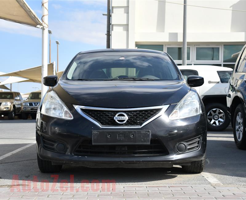 NISSAN TIIDA- 2015- BLACK- 272 000 KM- GCC