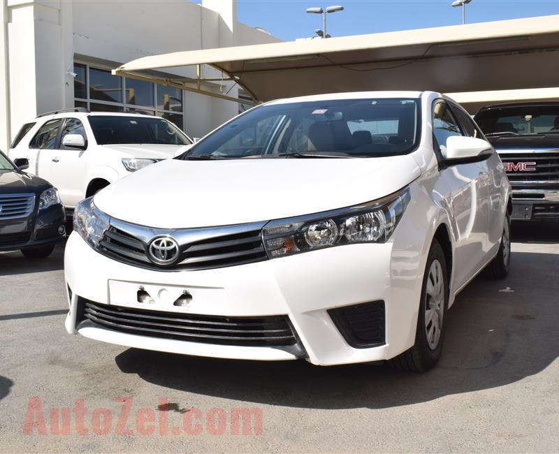 toyota corolla model 2015 - white - 89,000 km - white -v4 - gcc 