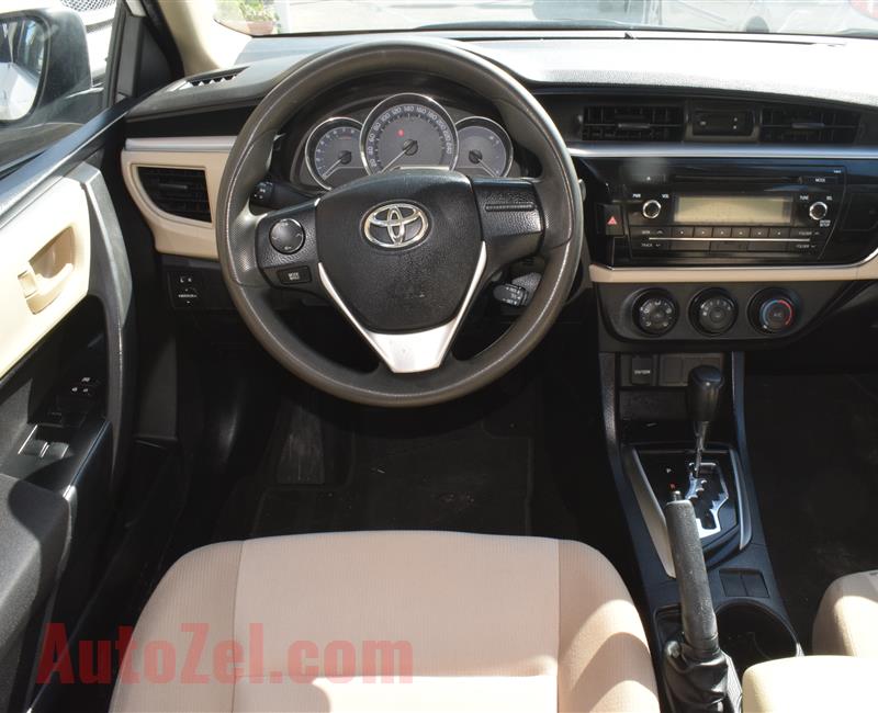 toyota corolla model 2015 - white - 89,000 km - white -v4 - gcc 