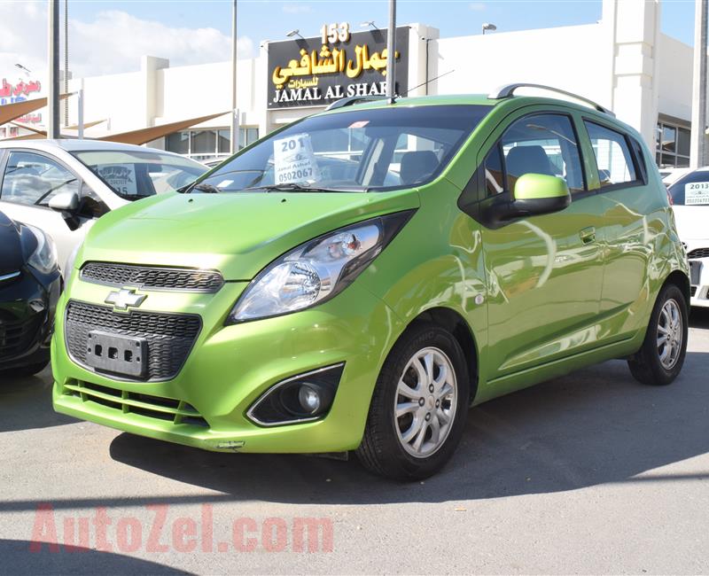 CHEVROLET SPARK MODEL 2015 - GREEN - 100000 KM - V4 - GCC 