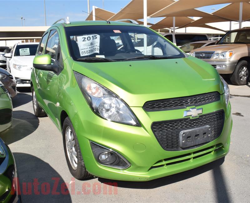 CHEVROLET SPARK MODEL 2015 - GREEN - 100000 KM - V4 - GCC 