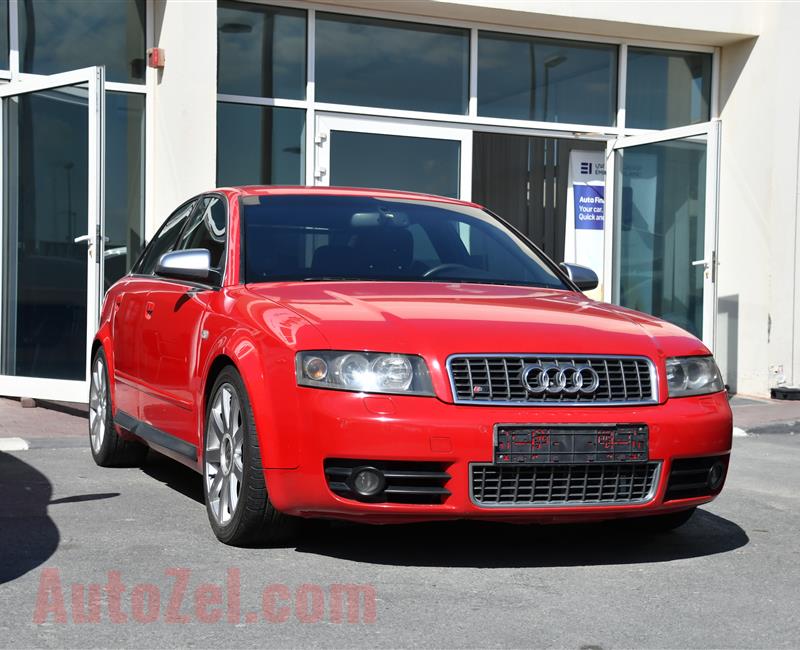 AUDI S4 MODEL 2005 - RED - 175000 KM - V4 - GCC 