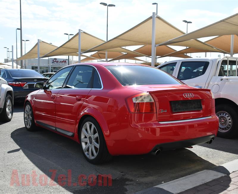 AUDI S4 MODEL 2005 - RED - 175000 KM - V4 - GCC 