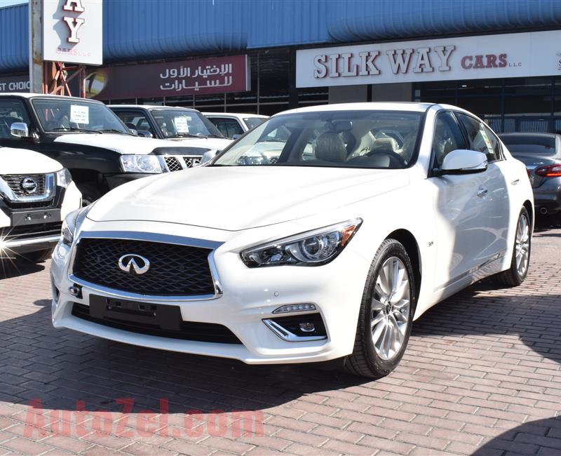 BRAND NEW INFINITI Q50- 2020- WHITE- GCC SPECS