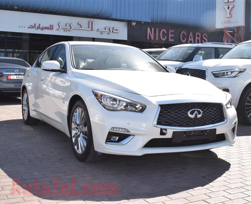 BRAND NEW INFINITI Q50- 2020- WHITE- GCC SPECS