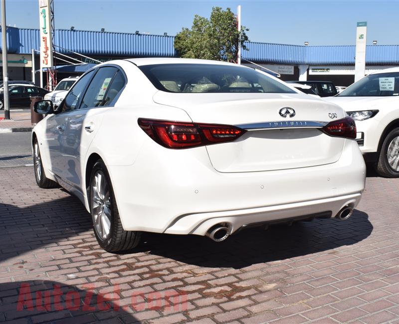 BRAND NEW INFINITI Q50- 2020- WHITE- GCC SPECS