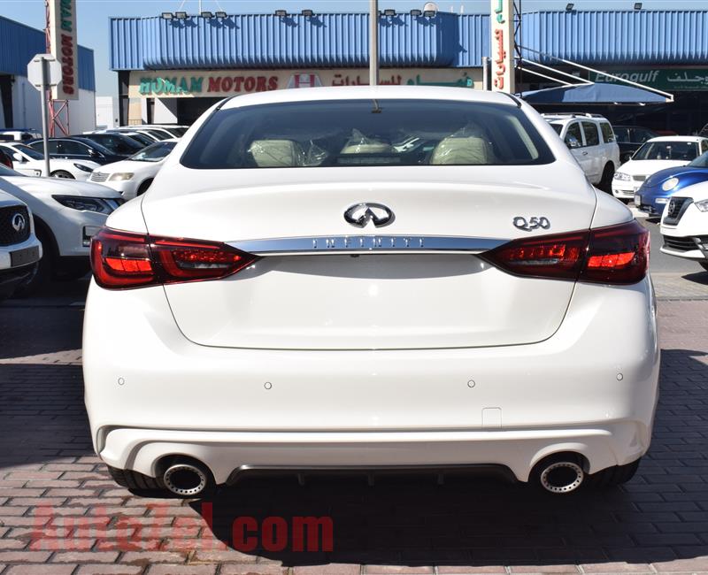 BRAND NEW INFINITI Q50- 2020- WHITE- GCC SPECS