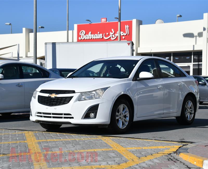 CHEVROLET CRUZE LS- 2013- WHITE- 256 000 KM- GCC SPECS- CALL FOR THE PRICE