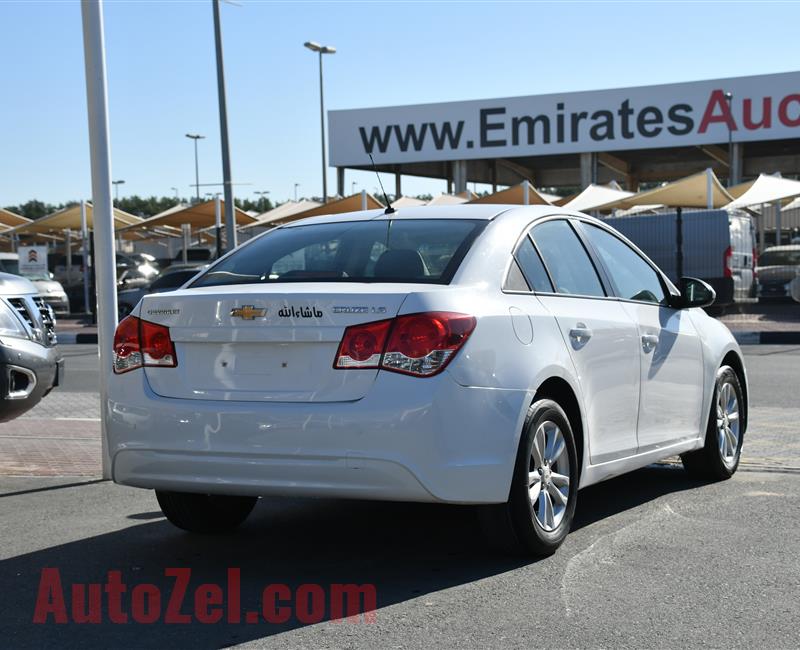 CHEVROLET CRUZE LS- 2013- WHITE- 256 000 KM- GCC SPECS- CALL FOR THE PRICE