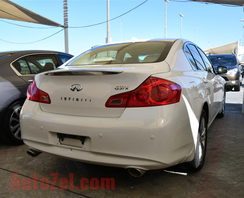 INFINITI G37X MODEL 2011 - WHITE - V6 - CAR SPECS IS AMERICAN 