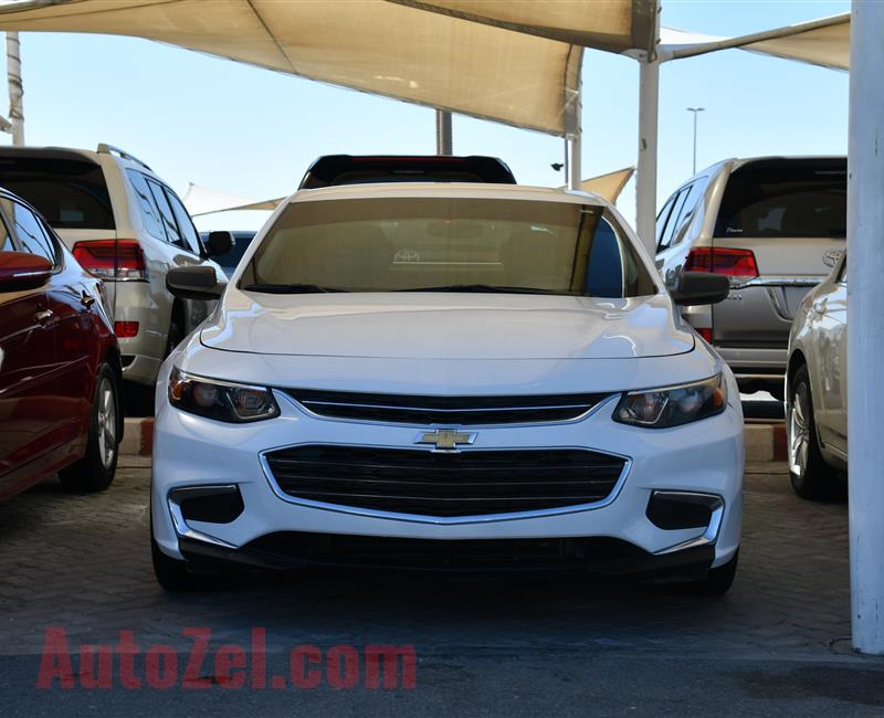 CHEVROLET MALIBU MODEL 2016 - WHITE - 100,000 KM - V6 - CAR SPECS IS AMRICAN 