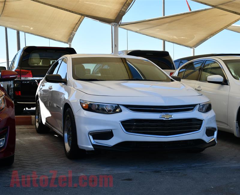 CHEVROLET MALIBU MODEL 2016 - WHITE - 100,000 KM - V6 - CAR SPECS IS AMRICAN 