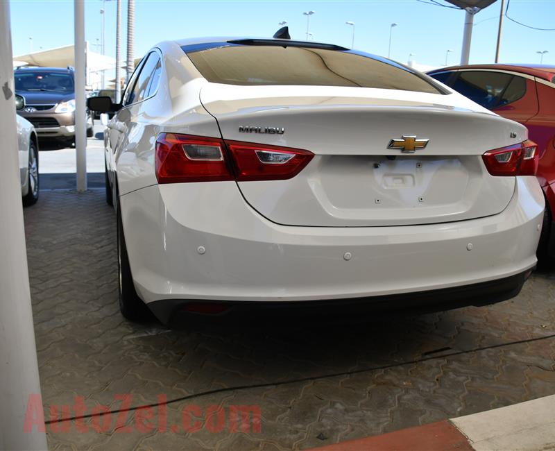 CHEVROLET MALIBU MODEL 2016 - WHITE - 100,000 KM - V6 - CAR SPECS IS AMRICAN 