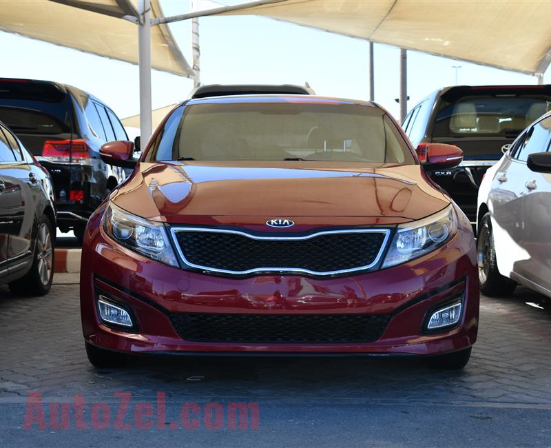 KIA OPTIMA MODEL 2014 - RED - 79,000 MILES - V4 - CAR SPECS IS AMERICAN 