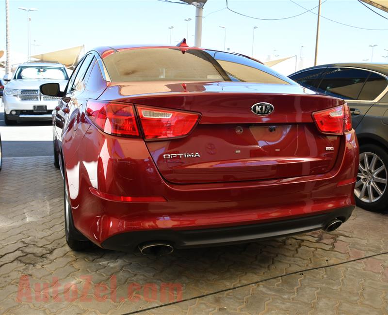 KIA OPTIMA MODEL 2014 - RED - 79,000 MILES - V4 - CAR SPECS IS AMERICAN 