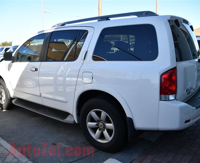 NISSAN ARMADA MODEL 2010 - WHITE - 141000 KM - V8 - CAR SPECS IS AMERICAN 